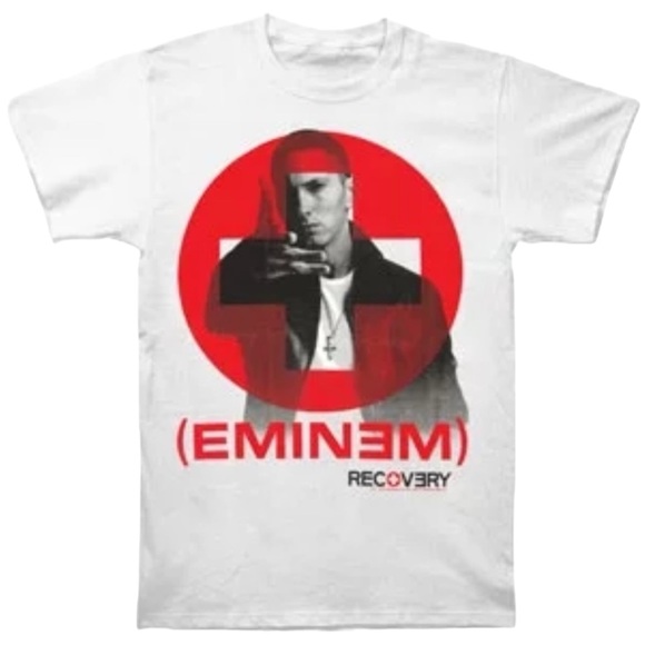 Eminem Recovery Album White Graphic T-Shirt - Unisex XL Size             ‎     G - Picture 1 of 7